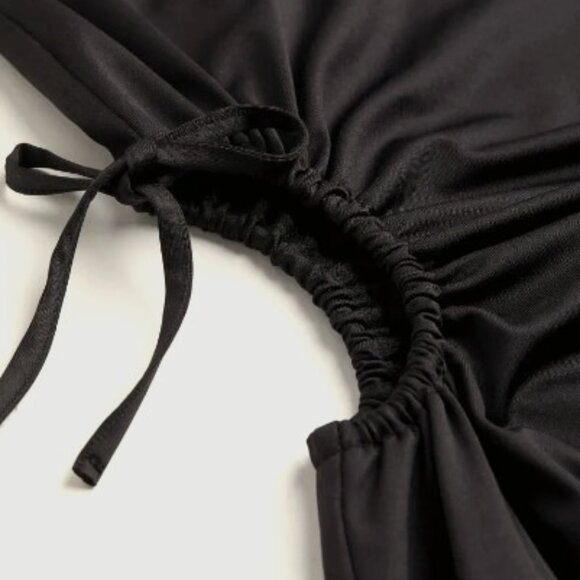 Divided H&M, Women Size M Bodycon Cutout Dress, Black - Picture 3 of 5